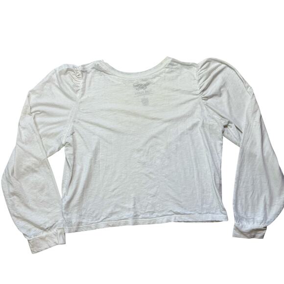 RECYCLED KARMA Pink Floyd Shine on You Puff Sleeve Crop Top Women's Large - Picture 7 of 10